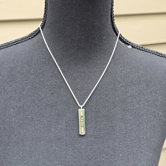 Tiffany & Co. 1837 bar Pendant on 18" Chain - Picture 1 of 6